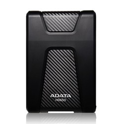 ADATA 1Tb 2.5" USB 3.0 Portable External Hard Drive for Mac (Ahd650-1Tu3-Cbk) - In Black
