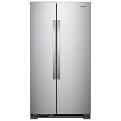 Whirlpool 36" 24.9 Cu. Ft. Side-by-Side Refrigerator with LED Lighting (WRS315SNHM) - Stainless
