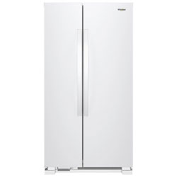 Whirlpool 36" 24.9 Cu. Ft. Side-by-Side Refrigerator with LED Lighting (WRS315SNHW) - White