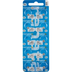 RENATA 10 X 337 Watch Batteries, 0% Mercury Equivilate Sr416Sw