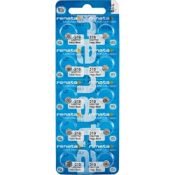 RENATA 10 X 319 Watch Batteries, 0% Mercury Equivilate Sr527Sw