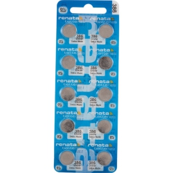 RENATA 10 X 386 Watch Batteries, 0% Mercury Equivilate Sr43W