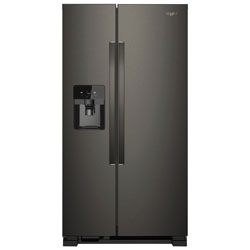 Whirlpool 36" 24.5 Cu. Ft. Side-By-Side Refrigerator w/ Ice Dispenser (WRS325SDHW) - White
