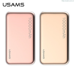 USAMS Portable Dual Port Power Bank 10, 000Mah With Led Flashlight