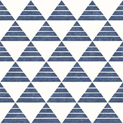 Papier Peint Geometrie Summit Triangle D'a-Street Prints - Bleu
