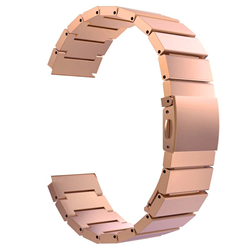 STRAPSCO Fitbit Blaze Stainless Steel Wristwatch Strap In Rose In Gold