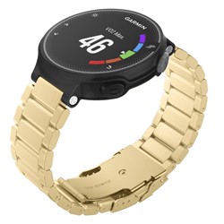 STRAPSCO Forerunner Stainless Steel H Link Band 2 for Garmin Forerunner In Gold In Yellow