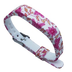 STRAPSCO Fitbit Silicone Strap for Flex 2 In Butterflies Pattern In Pink