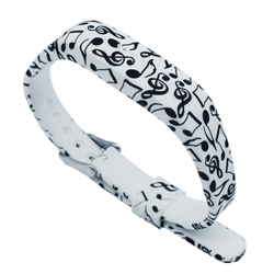 STRAPSCO Fitbit Silicone Strap for Flex 2 In Music Notes Pattern