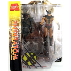 MARVEL Select 8 Inch Action Figure - Exclusive Costume Wolverine Masked In Brown