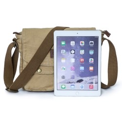 Oct17 Men Messenger Bag School Shoulder Canvas Vintage Crossbody Military  Satchel Bag Laptop Khaki : : Clothing, Shoes & Accessories