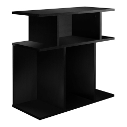 MONARCH Accent Table Side End Nightstand Lamp Living Room Bedroom Laminate In Black