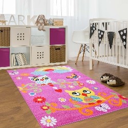 LA DOLE RUGS La Dole Moda 6'2" X 9'2" Rectangle Area Rug - In Pink