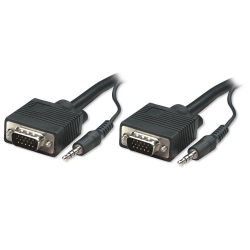 BLUEDIAMOND Svga MM Cable With Audio - 15Ft, Bk