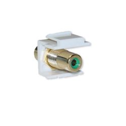BLUEDIAMOND Rca Keystone Jack Insert - In Green
