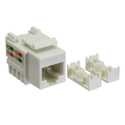 TECHLY Cat5E Rj45 Keystone Jack - In White