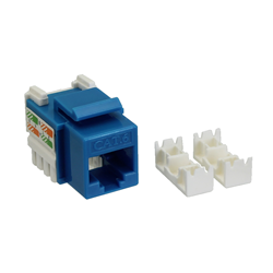 TECHLY Cat6 Rj45 Keystone Jack - In Blue