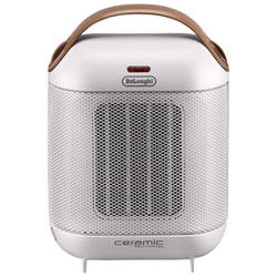 De'Longhi Capsule Ceramic Heater - 7.5" - White