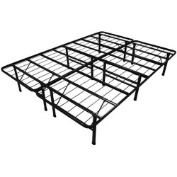 VISCOLOGIC Brands Platform Heavy Duty Metal /mattress Foundation Modern Bed Frame - King - Steel
