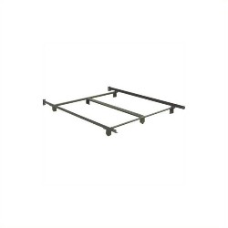 HILLSDALE 6 Leg And King Bed Frame - Queen - White; Satin Beige; In Silver