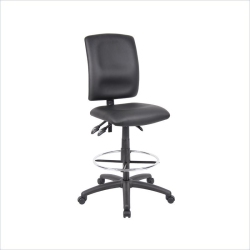 BOSS OFFICE PRODUCTS Multi Function Leather Drafting Stool