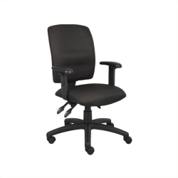 BOSS OFFICE PRODUCTS Multi Function Task Office Chair With Adjustable Arms In In Black
