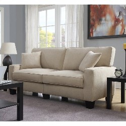 SERTA AT HOME Symmetrical Loveseat Sofas ( Cr45010B ) - Sand;beige