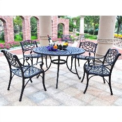 CROSLEY FURNITURE Sedona Traditional 5-Piece Casual Dining Patio Set - In Brown