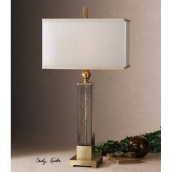 UTTERMOST Caecilia Amber Glass Table Lamp