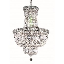 ELEGANT LIGHTING Tranquil 18" 12 Light Royal Crystal Chandelier
