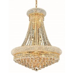 ELEGANT LIGHTING Primo 24" 14 Light Royal Crystal Chandelier
