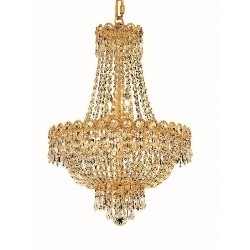 ELEGANT LIGHTING Century 16" 8 Light Royal Crystal Chandelier