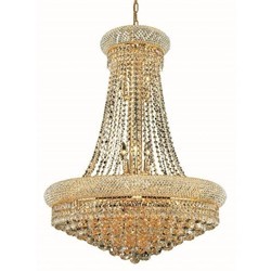 ELEGANT LIGHTING Primo 28" 14 Light Royal Crystal Chandelier