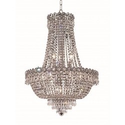 ELEGANT LIGHTING Century 20" 12 Light Royal Crystal Chandelier