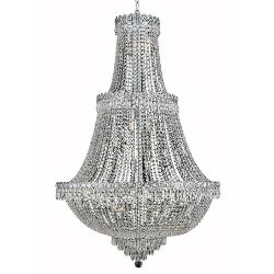 ELEGANT LIGHTING Century 30" 17 Light Royal Crystal Chandelier