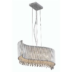 ELEGANT LIGHTING Influx 32" 5 Light Royal Crystal Chandelier