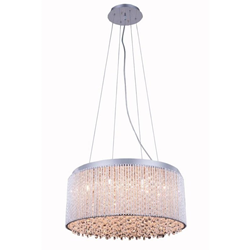 ELEGANT LIGHTING Influx 20" 12 Light Royal Crystal Chandelier