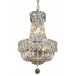 ELEGANT LIGHTING Tranquil 12" 6 Light Royal Crystal Chandelier