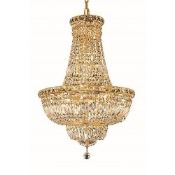 ELEGANT LIGHTING Tranquil 22" 22 Light Royal Crystal Chandelier