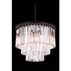 ELEGANT LIGHTING Sydney 20" 6 Light Royal Crystal Chandelier