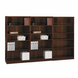 BUSH Furniture Universal 5 Shelf Wall Bookcase In Vogue Cherry