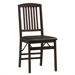 BOWERY HILL Contemporary Casual/kitchen Chair - Set Of 2 - Espresso