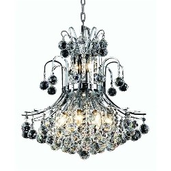 ELEGANT LIGHTING Toureg 19" 10 Light Royal Crystal Chandelier