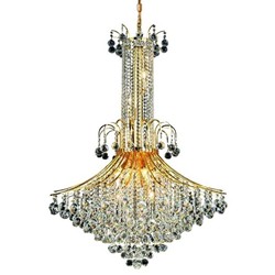 ELEGANT LIGHTING Toureg 35" 16 Light Royal Crystal Chandelier