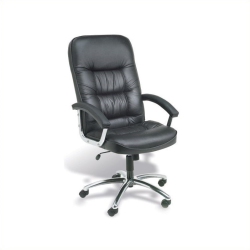 BOSS OFFICE PRODUCTS Executive Office Chair With Chrome Base In In Black