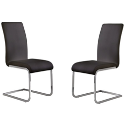 ARMEN LIVING Modern Parsons Chair - Set Of 2 - In Black