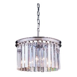 ELEGANT LIGHTING Sydney 16" 3 Light Royal Crystal Chandelier