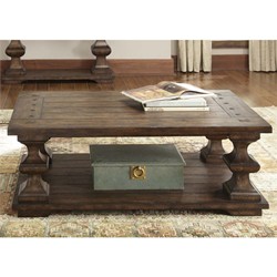 LIBERTY FURNITURE Sedona Coffee Table In Kona In Brown