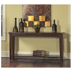 STEVE SILVER COMPANY Davenport Slate Inlay Sofa Table With Cherry Wood In Brown