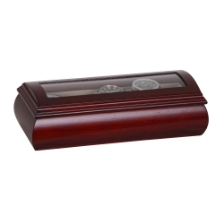 MELE AND CO Mele Emery Watch Box In Cherry